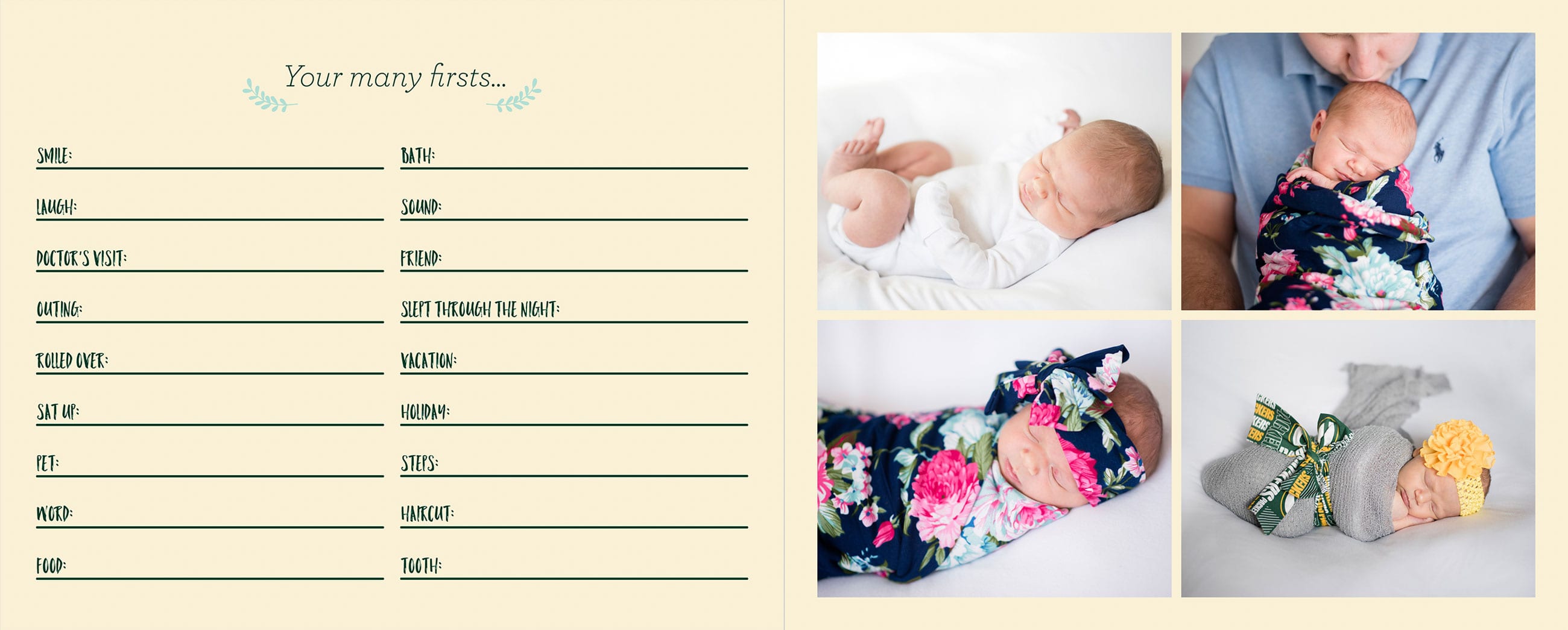 Baby Book Sample | Fort Collins Newborn Photographer